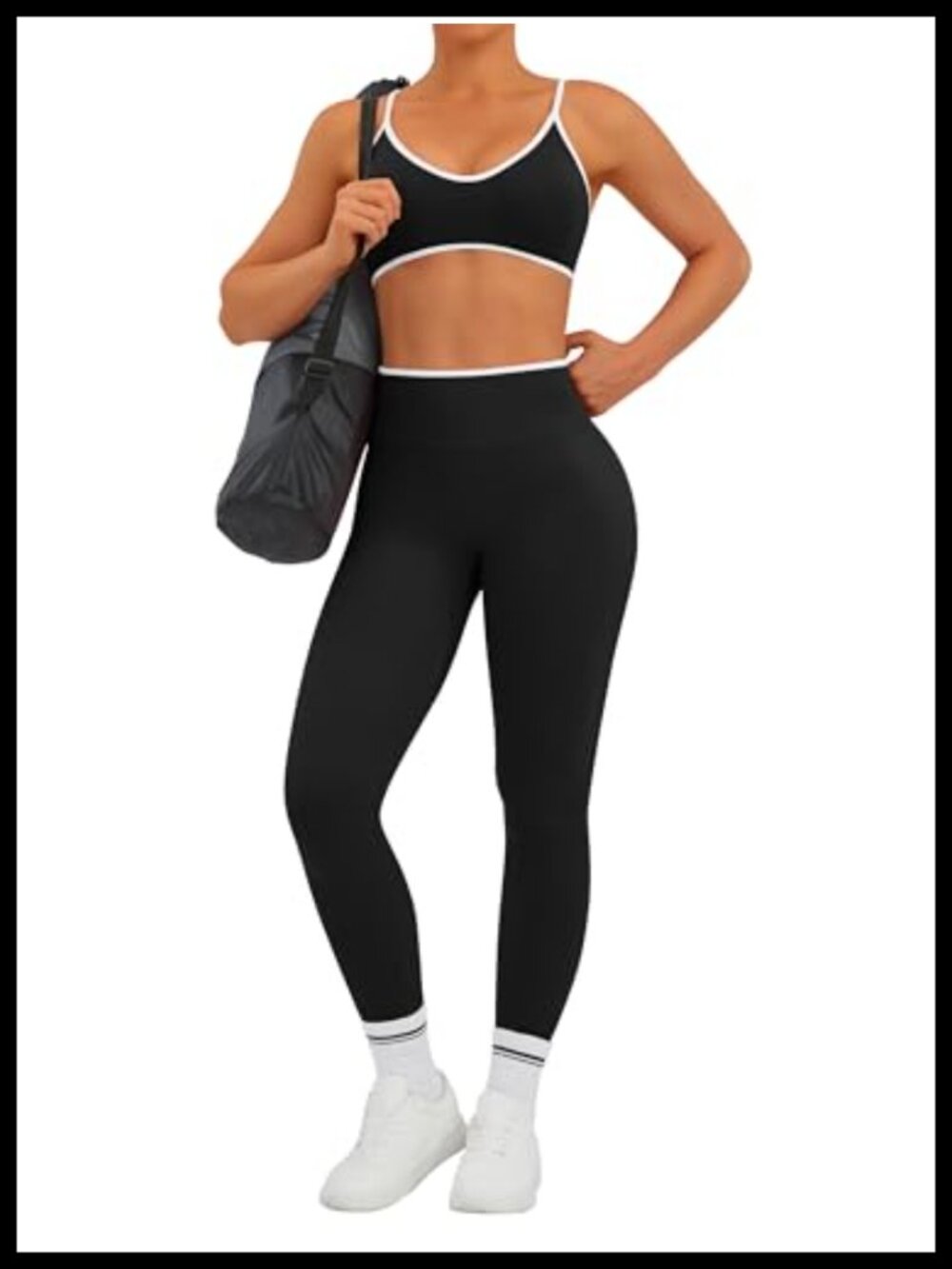 TDIFFUN Women's 2-Piece Seamless Workout Set with Scrunch Butt Lifting Leggings